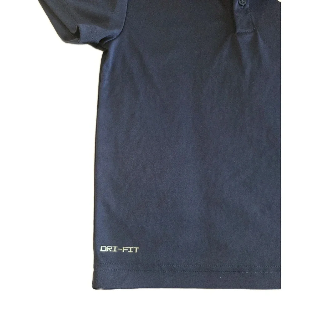 Nike Boys Navy Blue Polo Shirt Dri Fit Performance, Golf Dress Uniform Size 5-6